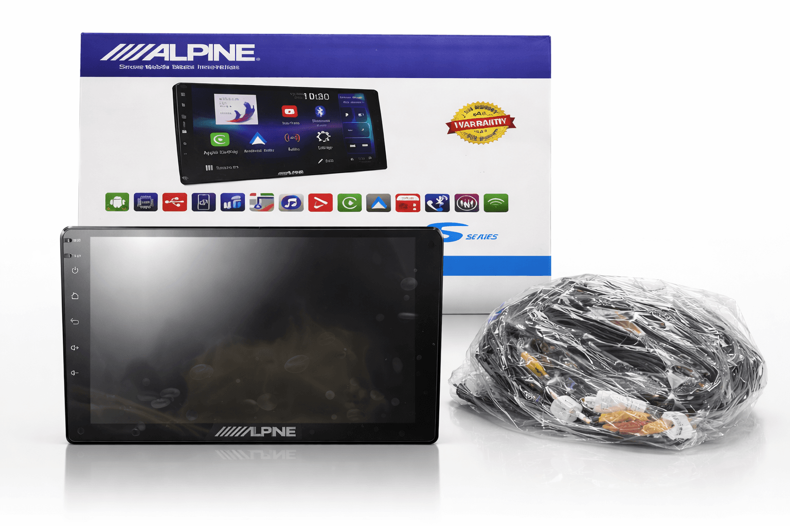 Alpine 10.1" Android Multimedia Panel (2GB/32GB) | Wireless CarPlay & Gorilla Glass - Image 1