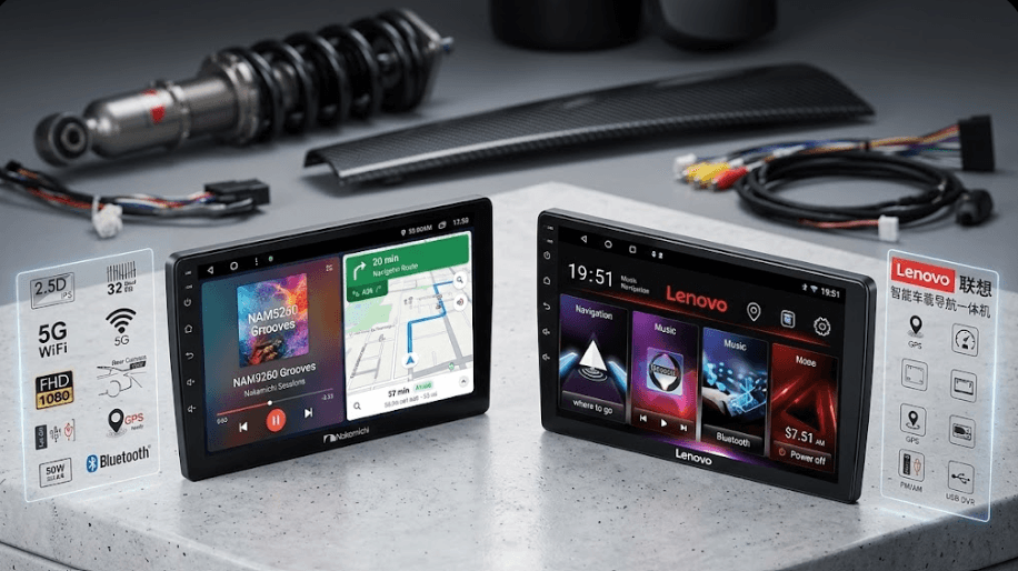 Original Lenovo D1 9" Android Multimedia Panel (2GB/32GB) | Wireless CarPlay & IPS - Image 1