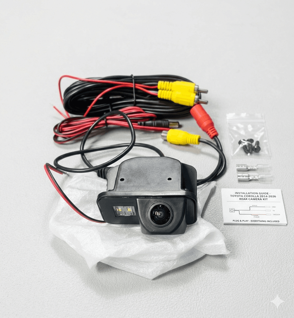Toyota Corolla Rear View Camera (2014-2026) – High Definition Night Vision & Grip-to-Grip Fitting - Image 1