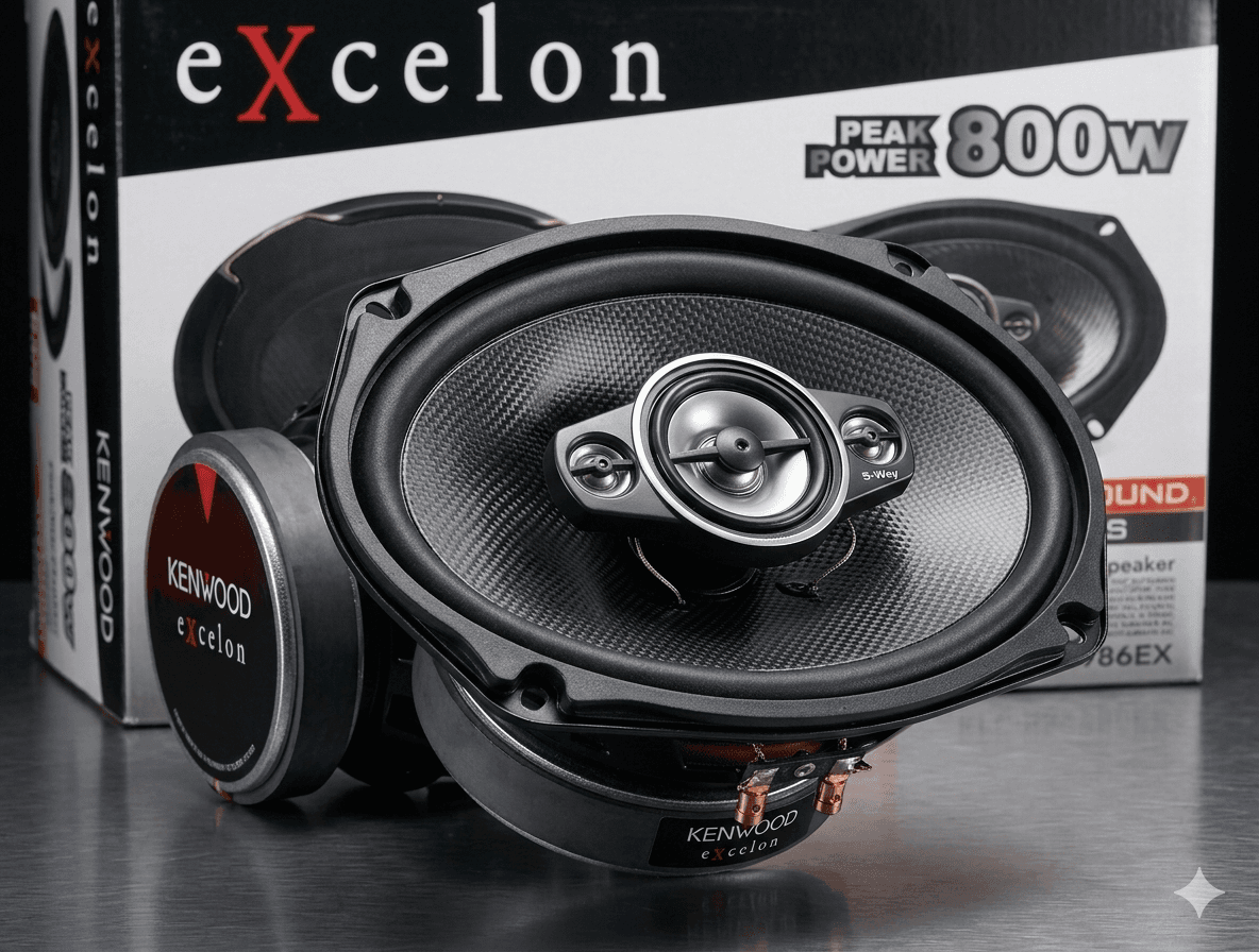 Kenwood Excelon KFC-PS6986EX 6"x9" 5-Way Flush Mount Speakers - 800W - Image 1
