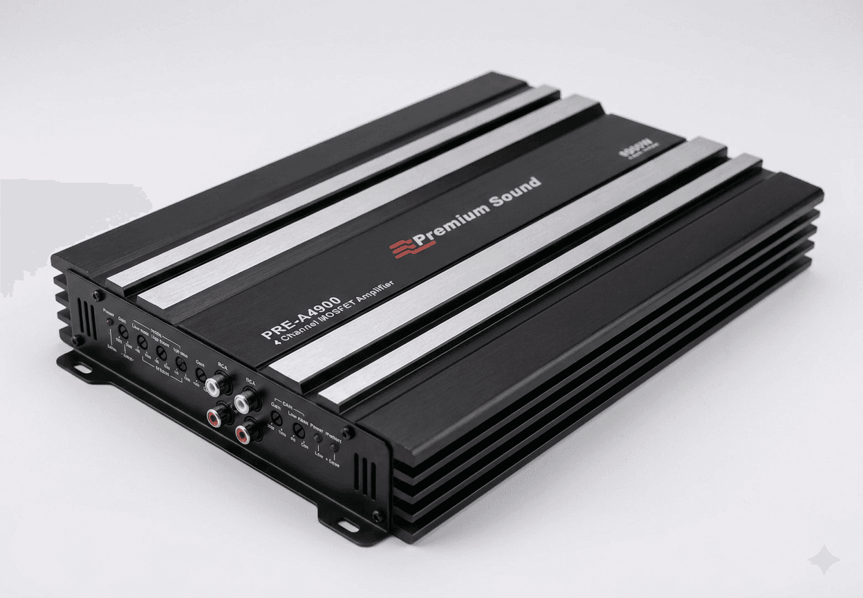 Premium Sound PRE-A4900 4-Channel MOSFET Power Amplifier - 8000W Max
