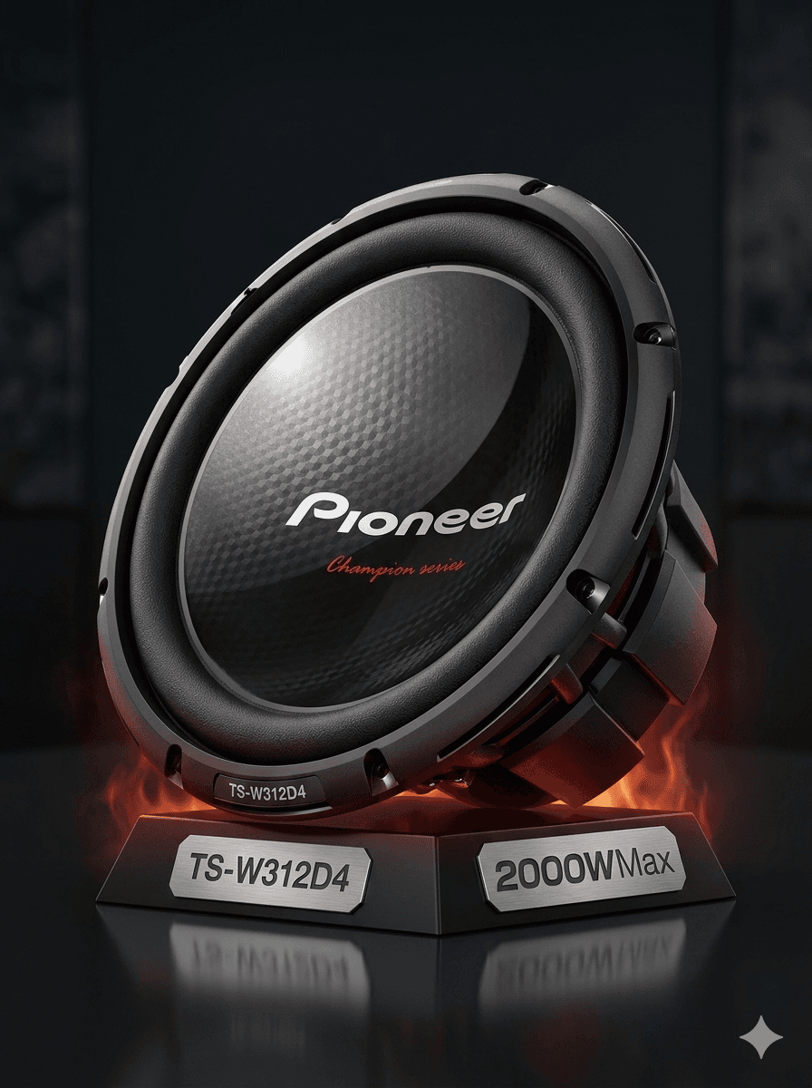 Pioneer Champion Series TS-W312D4 12" DVC Subwoofer - 2000W Max