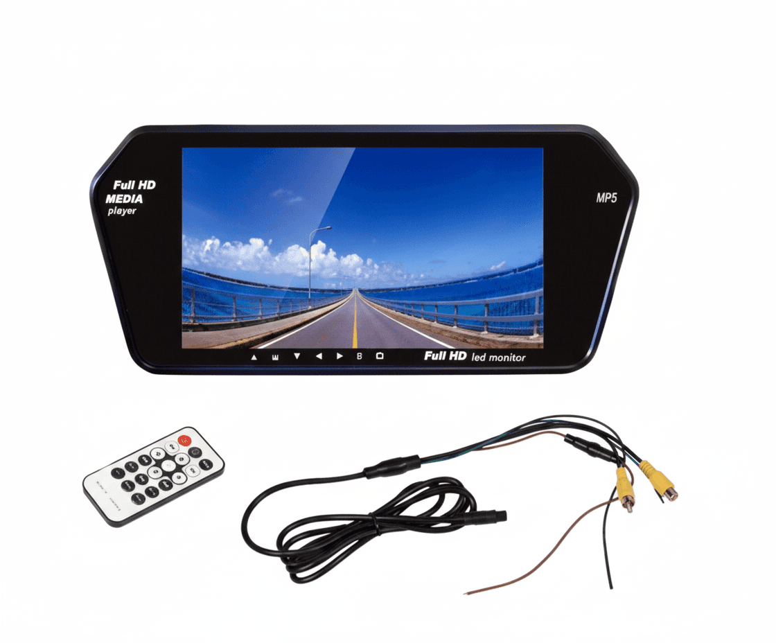 Universal 7-inch Rear-View Mirror Android Multimedia System - Image 1