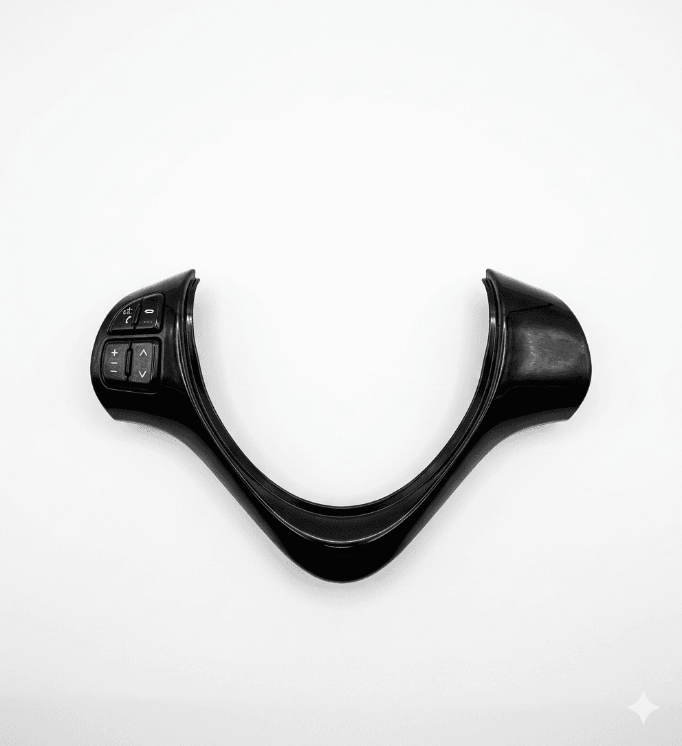 Suzuki Alto 660cc Multimedia Steering Control Buttons - Glossy Black Edition - Image 1