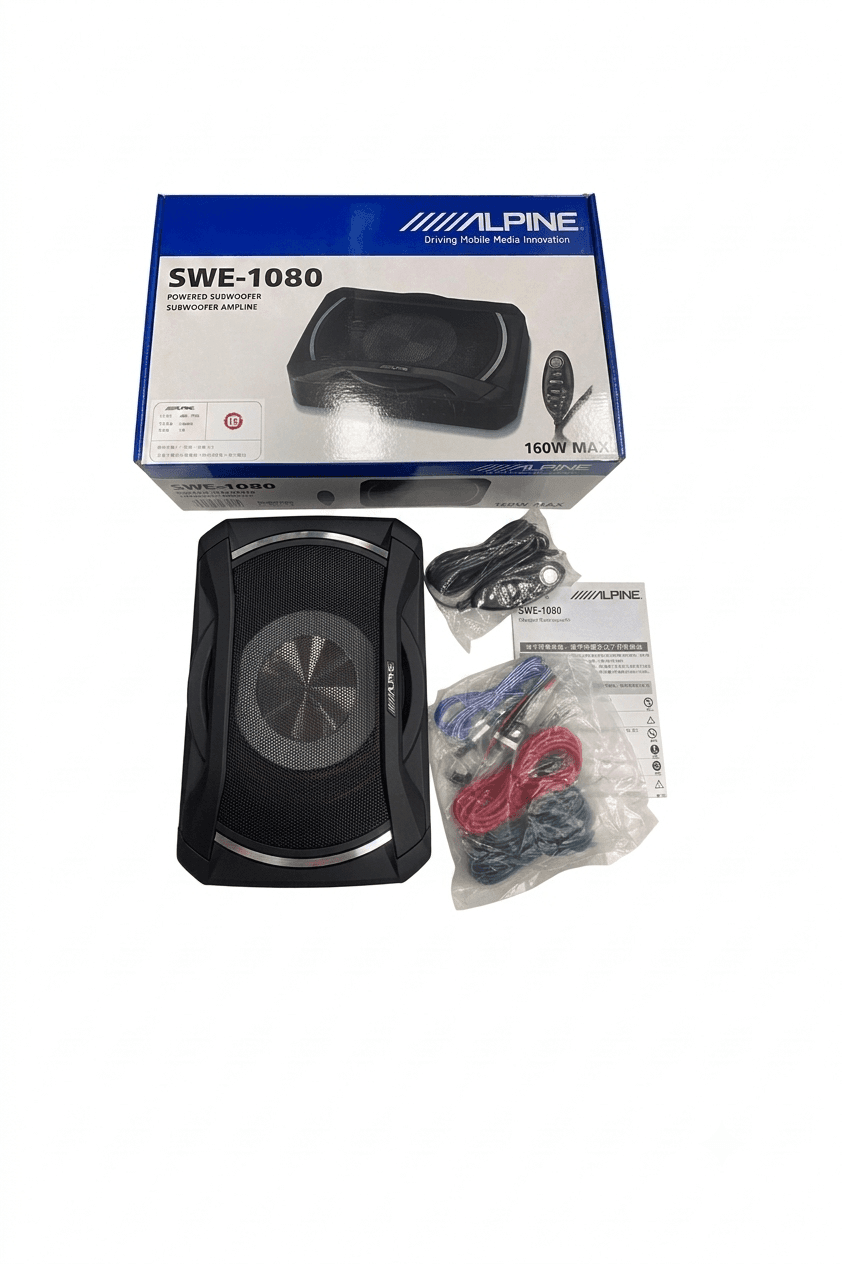 Alpine SWE-1080 Powered Subwoofer - Image 1
