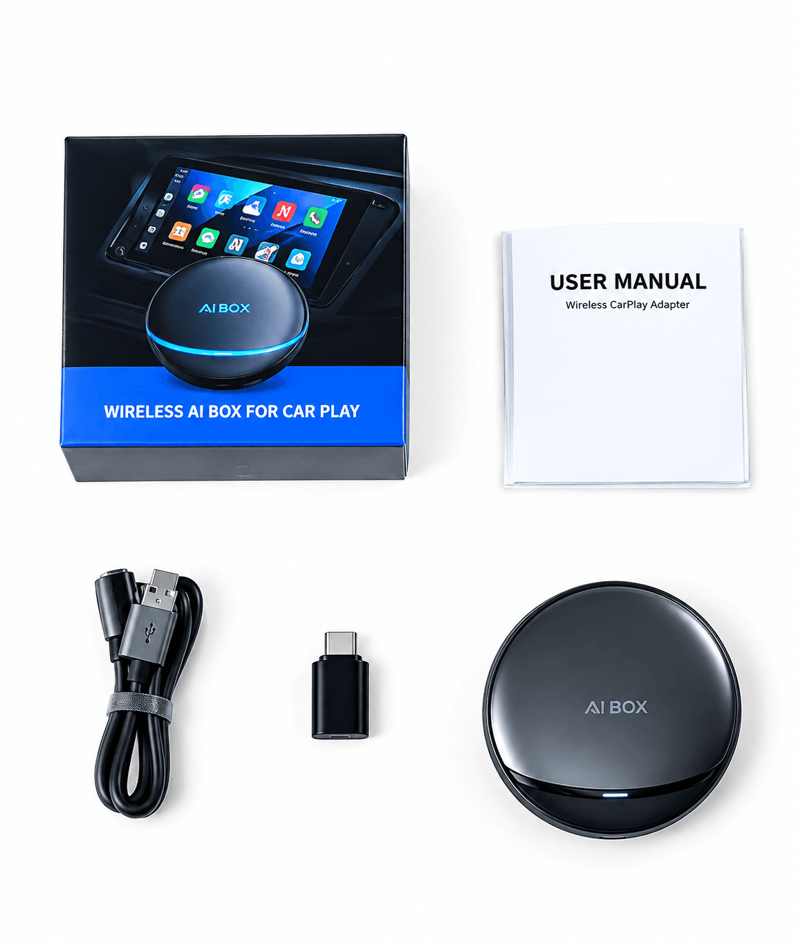 AI Box 8GB/128GB – Wireless CarPlay & Android Auto Multimedia Box